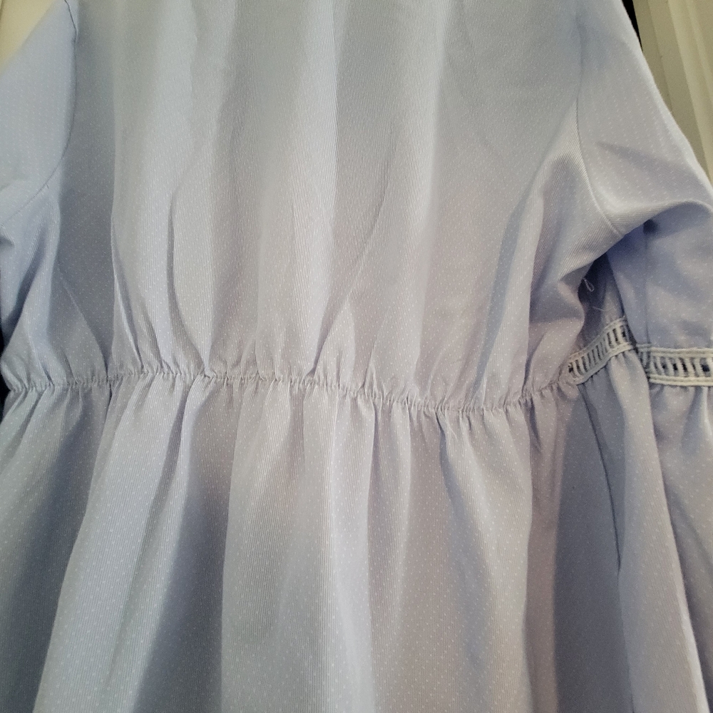 Purple Boxy 3/4 Sleeve Tunic - Picture 7 of 8